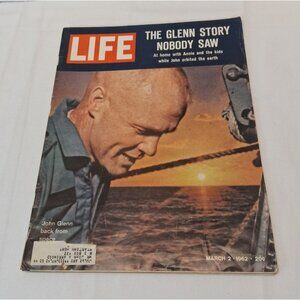 LIFE Magazine March 2 1962 John Glenn NASA Space Race Maytag Swanson Ads VTG MCM